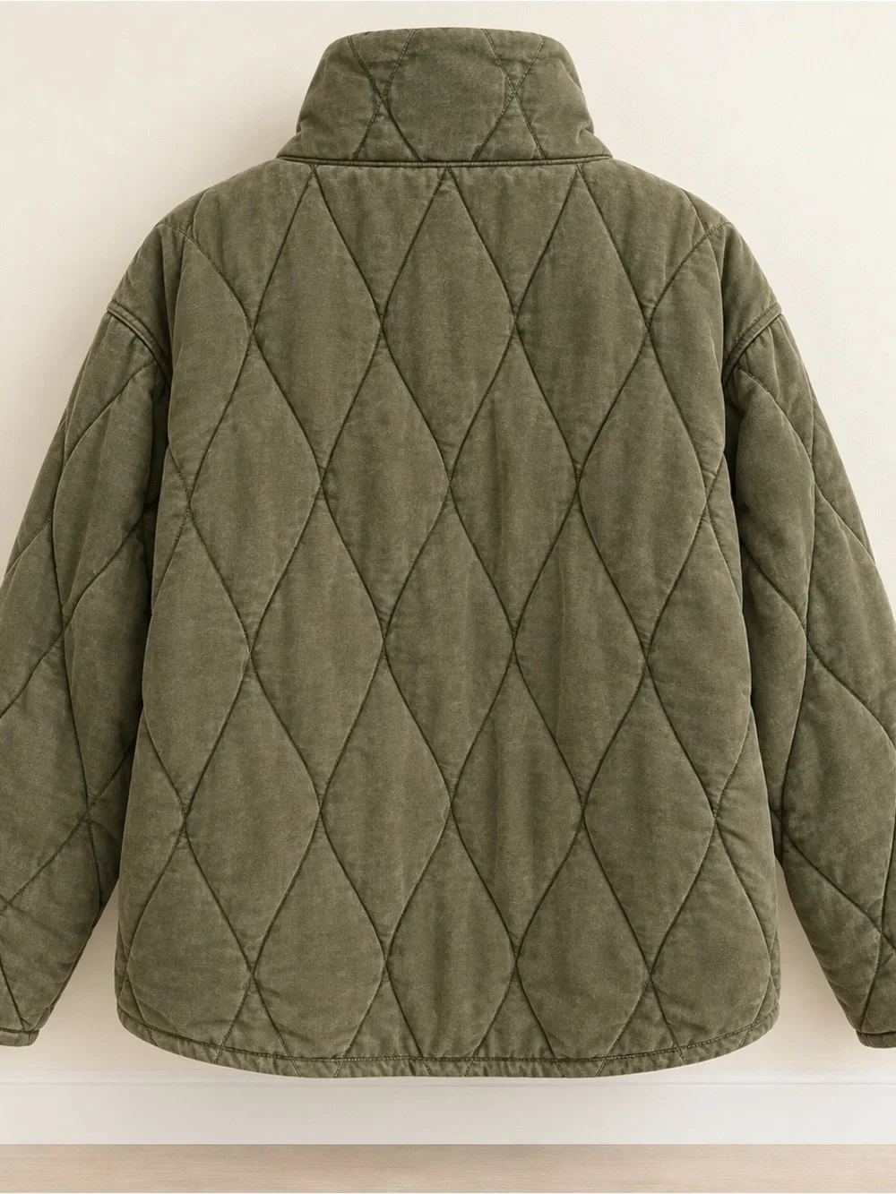 Free People Puffer Pillow Quilted Jacket Olive Green Size S